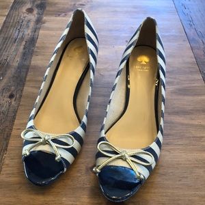 Kate Spade peep toe wedge Melinda Size 6.5
